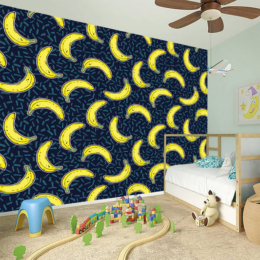 Banana Fruit Pattern Print Wall Sticker