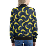 Banana Fruit Pattern Print Women's Bomber Jacket