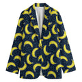 Banana Fruit Pattern Print Women's Cotton Blazer