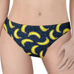 Banana Fruit Pattern Print Women's Thong