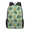 Banana Leaf Avocado Pattern Print 17 Inch Backpack