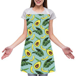 Banana Leaf Avocado Pattern Print Adjustable Apron