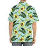 Banana Leaf Avocado Pattern Print Aloha Shirt