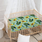 Banana Leaf Avocado Pattern Print Baby Crib Sheet