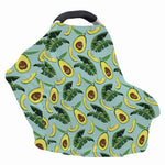 Banana Leaf Avocado Pattern Print Baby Seat Cover