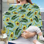 Banana Leaf Avocado Pattern Print Baby Seat Cover