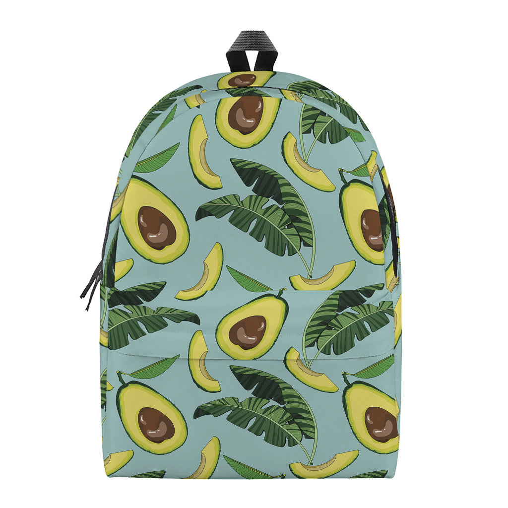 Banana Leaf Avocado Pattern Print Backpack