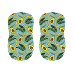 Banana Leaf Avocado Pattern Print Bar Stool Covers