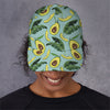 Banana Leaf Avocado Pattern Print Baseball Cap