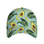 Banana Leaf Avocado Pattern Print Baseball Cap