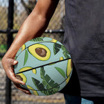 Banana Leaf Avocado Pattern Print Basketball