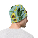 Banana Leaf Avocado Pattern Print Beanie