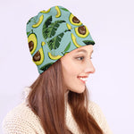 Banana Leaf Avocado Pattern Print Beanie