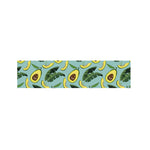 Banana Leaf Avocado Pattern Print Bed Runner