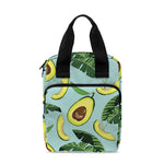 Banana Leaf Avocado Pattern Print Bible Tote Bag