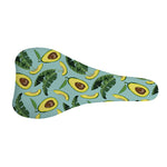 Banana Leaf Avocado Pattern Print Bicycle Seat Cover