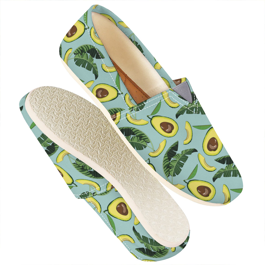 Banana Leaf Avocado Pattern Print Casual Shoes