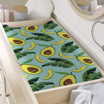 Banana Leaf Avocado Pattern Print Changing Pad Cover
