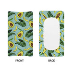 Banana Leaf Avocado Pattern Print Changing Pad Cover