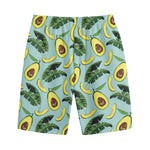 Banana Leaf Avocado Pattern Print Cotton Shorts