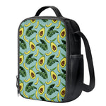 Banana Leaf Avocado Pattern Print Crossbody Lunch Bag