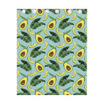 Banana Leaf Avocado Pattern Print Curtain