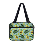 Banana Leaf Avocado Pattern Print Double Strap Bible Bag
