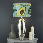 Banana Leaf Avocado Pattern Print Drum Lamp Shade