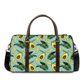 Banana Leaf Avocado Pattern Print Duffel Bag