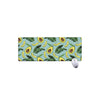 Banana Leaf Avocado Pattern Print Extended Mouse Pad