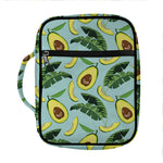 Banana Leaf Avocado Pattern Print Front Pocket Bible Bag