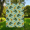 Banana Leaf Avocado Pattern Print Garden Flag