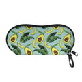 Banana Leaf Avocado Pattern Print Glasses Case