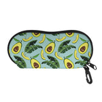 Banana Leaf Avocado Pattern Print Glasses Case