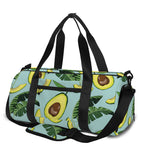 Banana Leaf Avocado Pattern Print Gym Bag