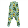 Banana Leaf Avocado Pattern Print Hammer Pants