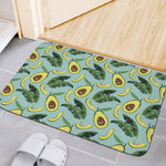 Banana Leaf Avocado Pattern Print Indoor Door Mat