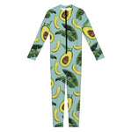 Banana Leaf Avocado Pattern Print Jumpsuit