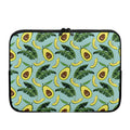 Banana Leaf Avocado Pattern Print Laptop Sleeve