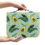 Banana Leaf Avocado Pattern Print Leather Bible Cover