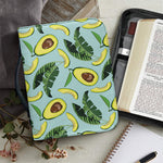 Banana Leaf Avocado Pattern Print Leather Bible Cover