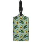 Banana Leaf Avocado Pattern Print Luggage Tag