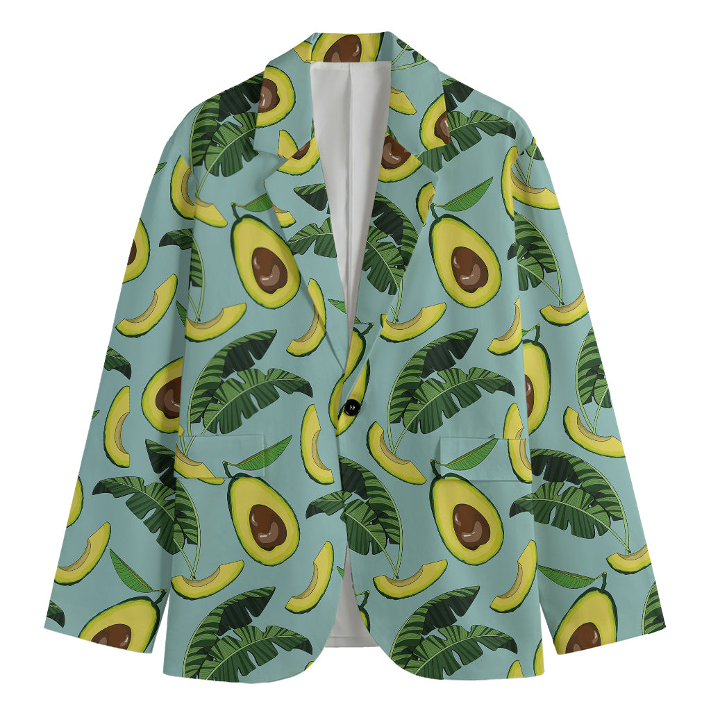 Banana Leaf Avocado Pattern Print Men's Blazer