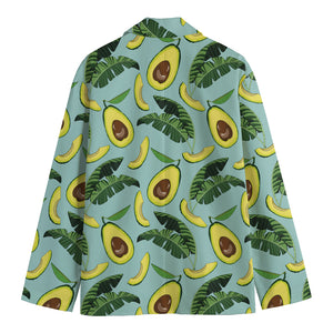 Banana Leaf Avocado Pattern Print Men's Blazer