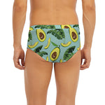 Banana Leaf Avocado Pattern Print Men's Briefs
