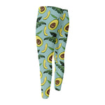 Banana Leaf Avocado Pattern Print Men's Compression Pants