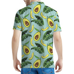 Banana Leaf Avocado Pattern Print Men's Polo Shirt