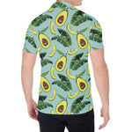 Banana Leaf Avocado Pattern Print Men's Shirt