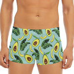 Banana Leaf Avocado Pattern Print Men's Short Boxer Briefs