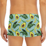 Banana Leaf Avocado Pattern Print Men's Short Boxer Briefs